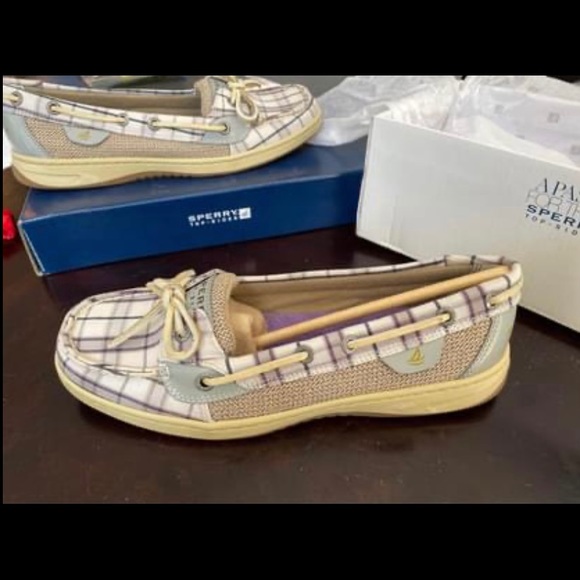 Brand new in box. Sperry Angelfish “Grey Plaid” - Picture 5 of 9